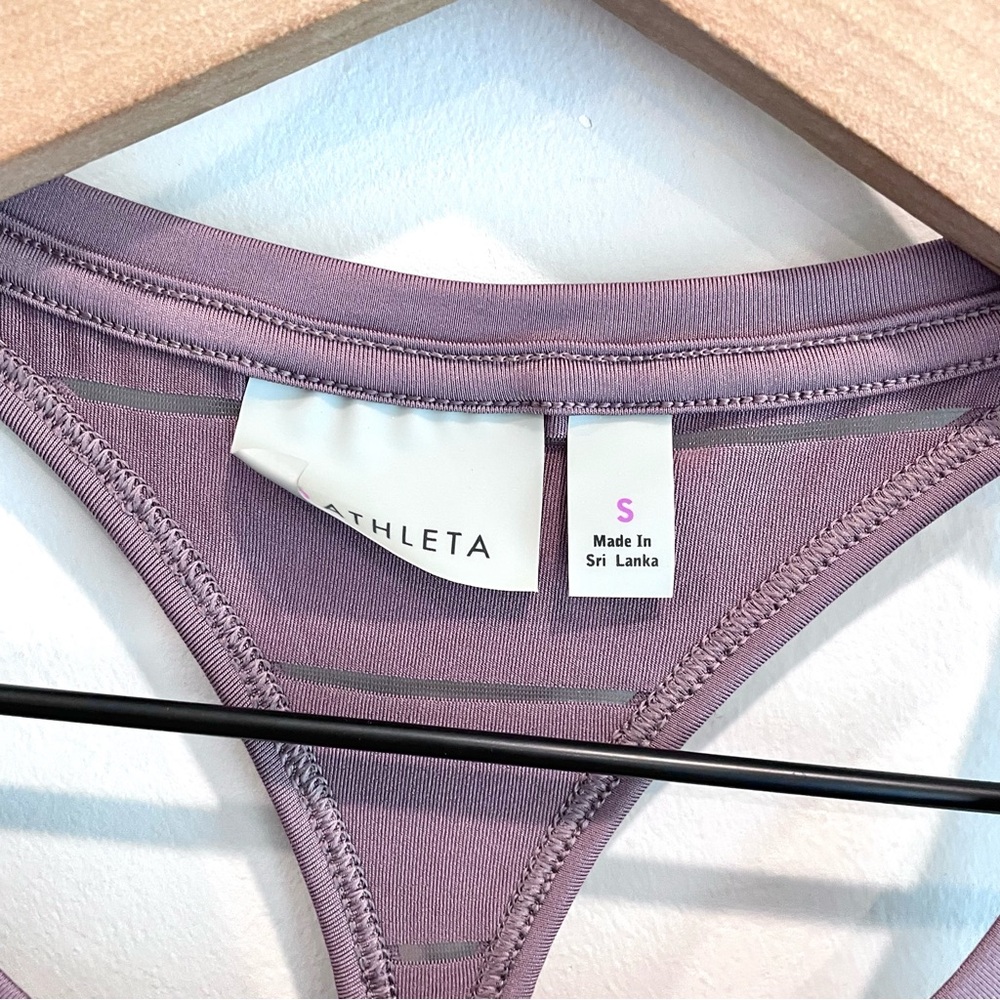 Athleta Sheer Striped Racerback Tank Top - Picture 5 of 11